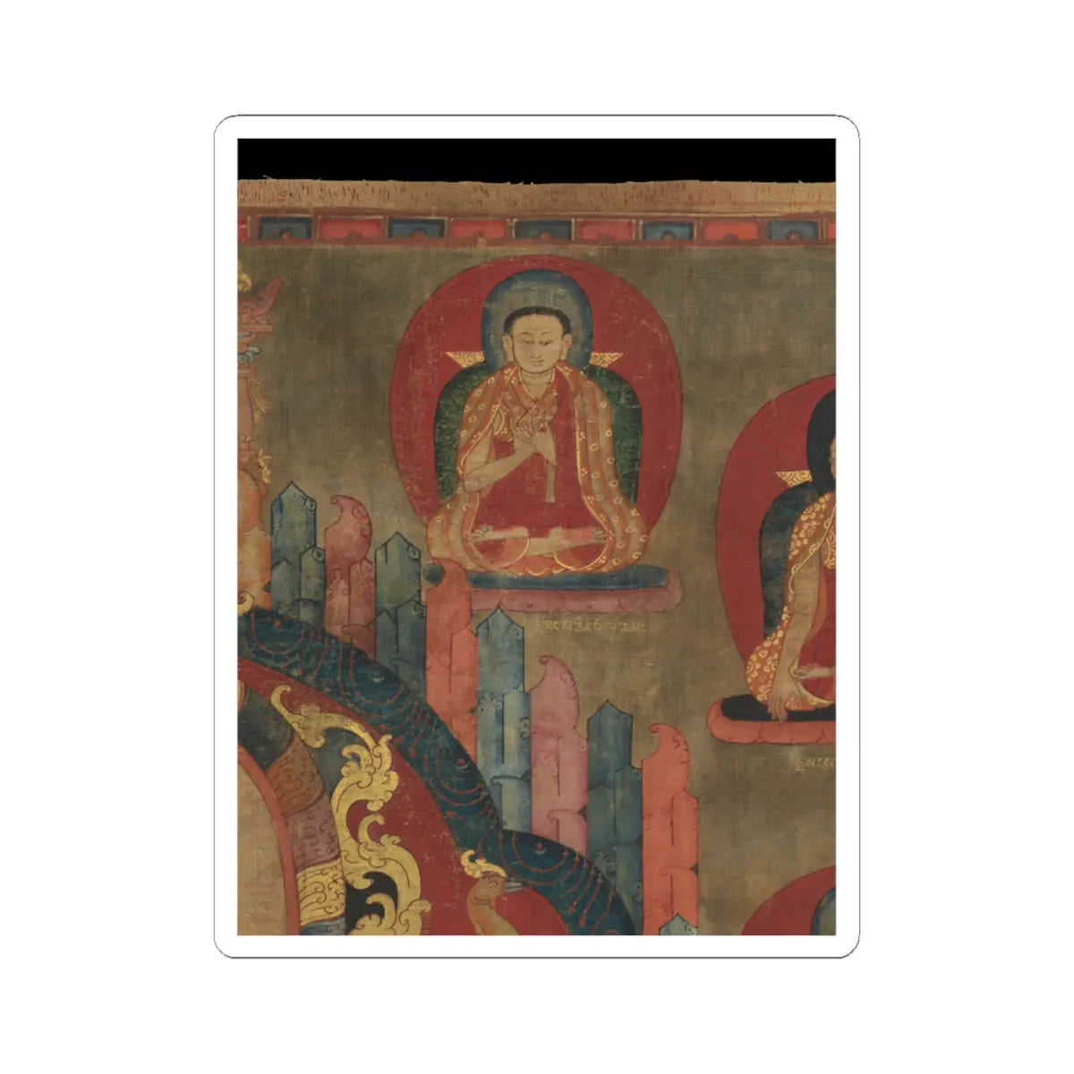 unknown - Mahasiddha Jnanatapa - ca. 1350 v4 - STICKER Vinyl Kiss-Cut Decal