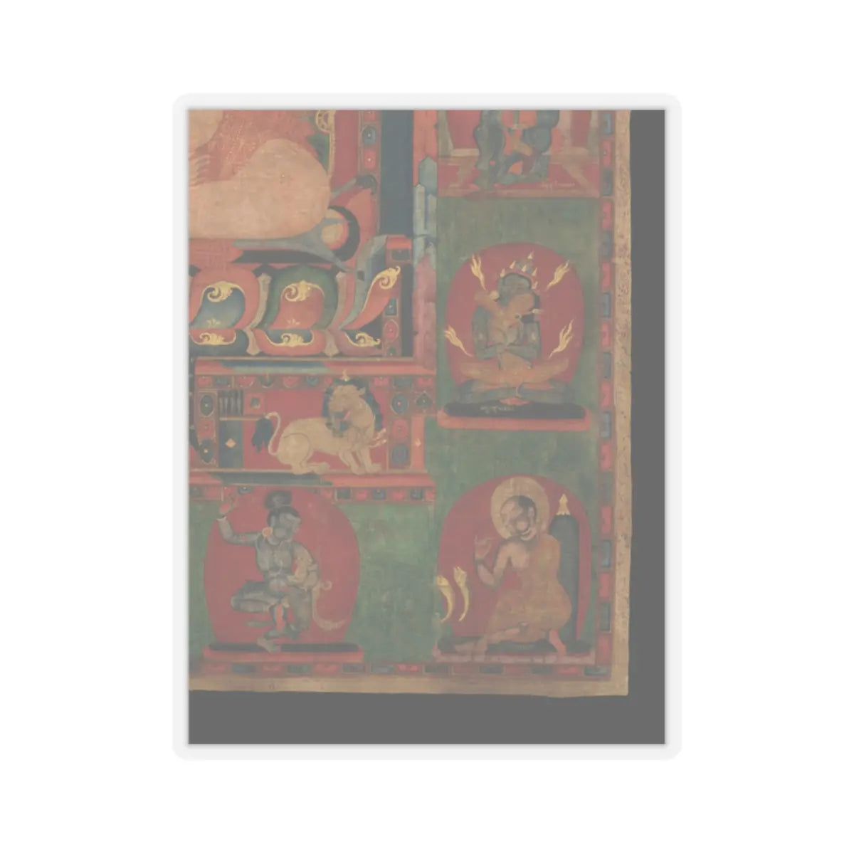 unknown - Mahasiddha Jnanatapa - ca. 1350 v5 - STICKER Vinyl Kiss-Cut Decal