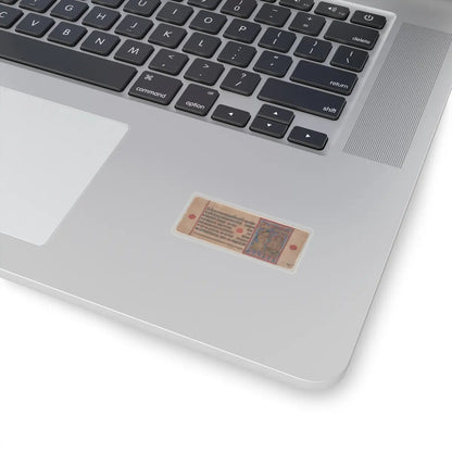 unknown - Mahavira Plucks Out His Hair- Folio from a Kalpasutra Manuscript - 15th century v2 - STICKER Vinyl Kiss-Cut Decal