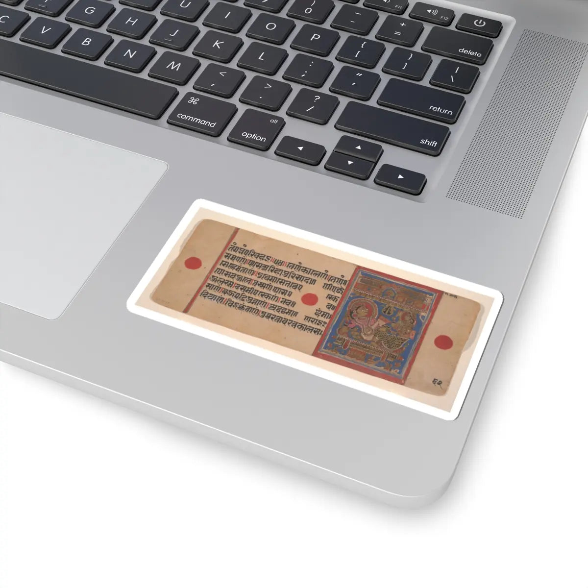 unknown - Mahavira's Birth ; Page from a Dispersed Kalpa Sutra (Jain Book of Rituals) - 15th century v2 - STICKER Vinyl Kiss-Cut Decal