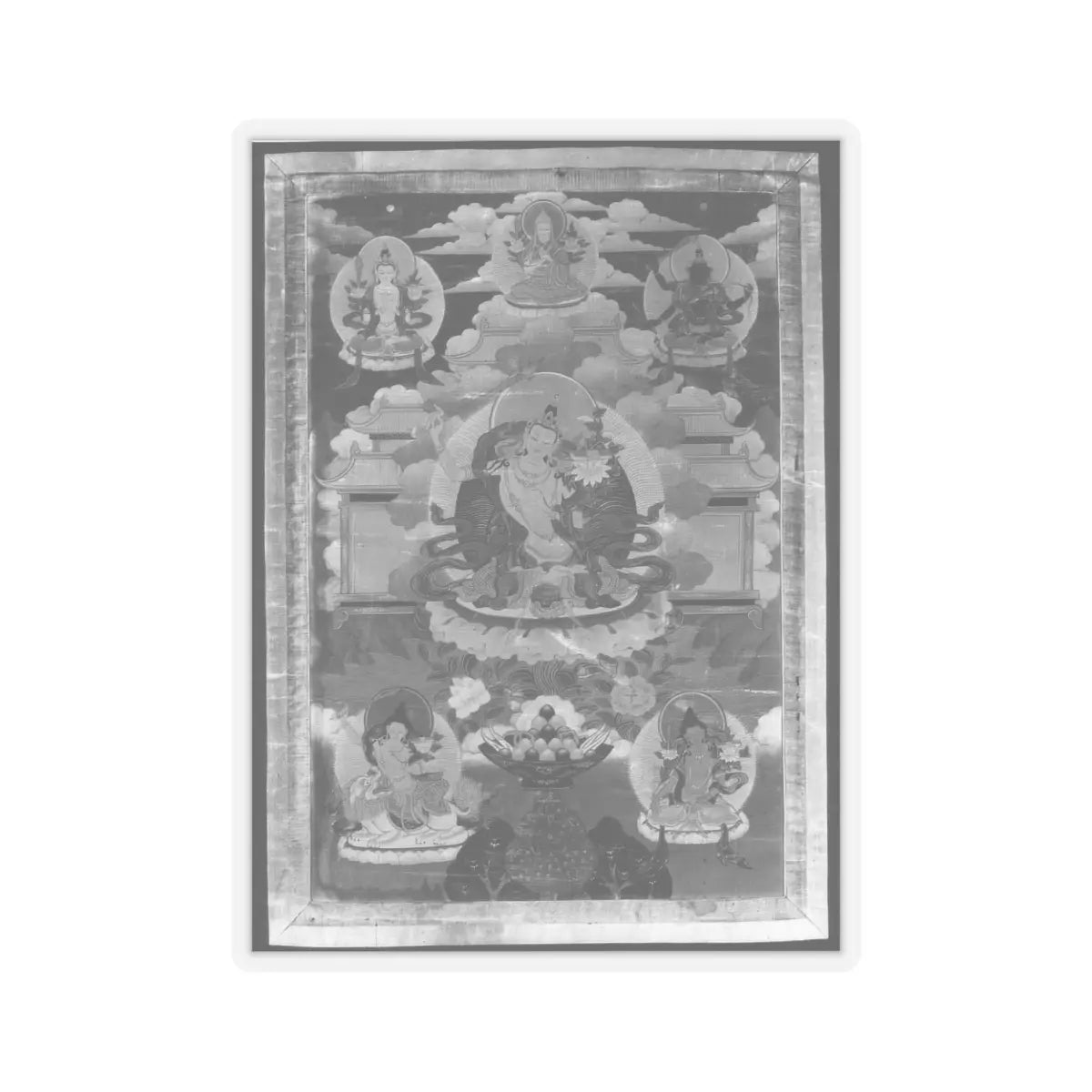 unknown - Manjushri - 17th–18th century - STICKER Vinyl Kiss-Cut Decal