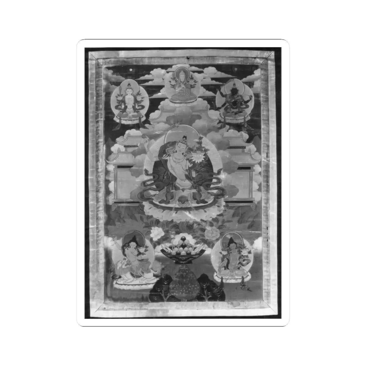 unknown - Manjushri - 17th–18th century - STICKER Vinyl Kiss-Cut Decal