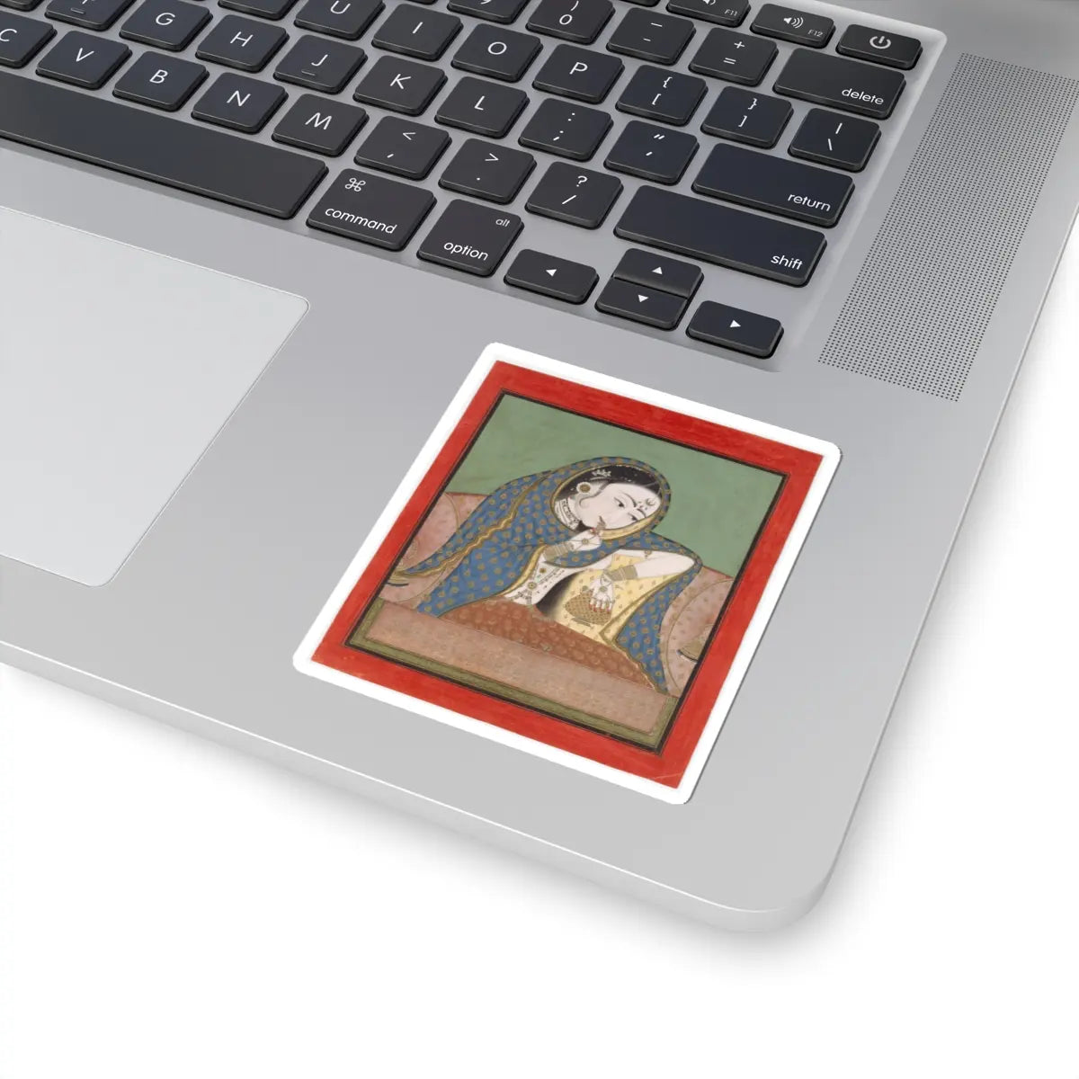 unknown - Melancholy Courtesan - ca. 1750 v1 - STICKER Vinyl Kiss-Cut Decal