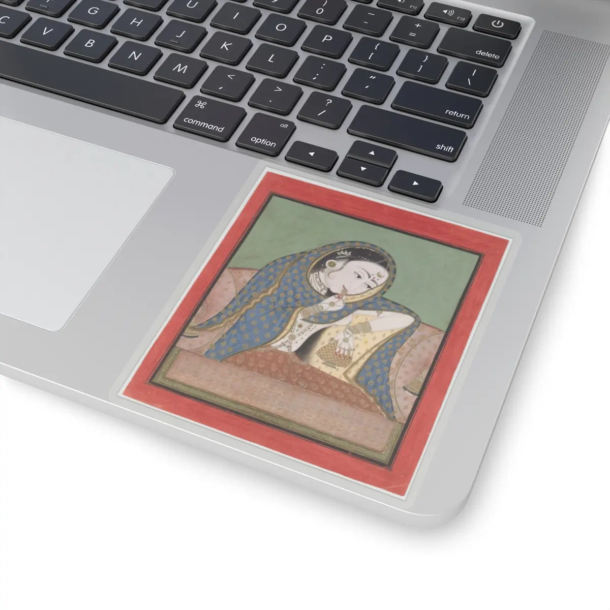 unknown - Melancholy Courtesan - ca. 1750 v1 - STICKER Vinyl Kiss-Cut Decal