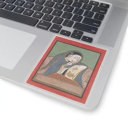 unknown - Melancholy Courtesan - ca. 1750 v1 - STICKER Vinyl Kiss-Cut Decal