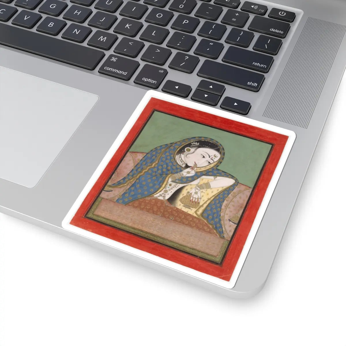 unknown - Melancholy Courtesan - ca. 1750 v1 - STICKER Vinyl Kiss-Cut Decal