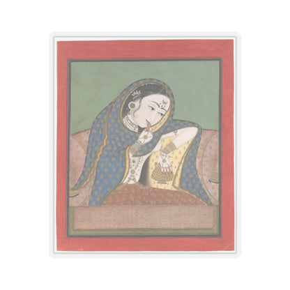 unknown - Melancholy Courtesan - ca. 1750 v1 - STICKER Vinyl Kiss-Cut Decal
