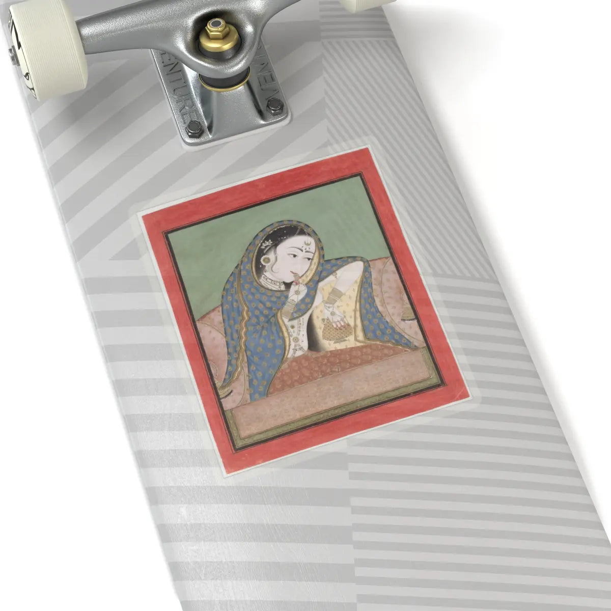 unknown - Melancholy Courtesan - ca. 1750 v1 - STICKER Vinyl Kiss-Cut Decal