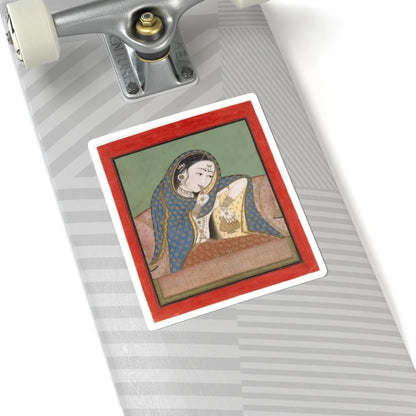 unknown - Melancholy Courtesan - ca. 1750 v1 - STICKER Vinyl Kiss-Cut Decal