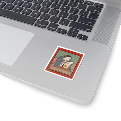 unknown - Melancholy Courtesan - ca. 1750 v1 - STICKER Vinyl Kiss-Cut Decal