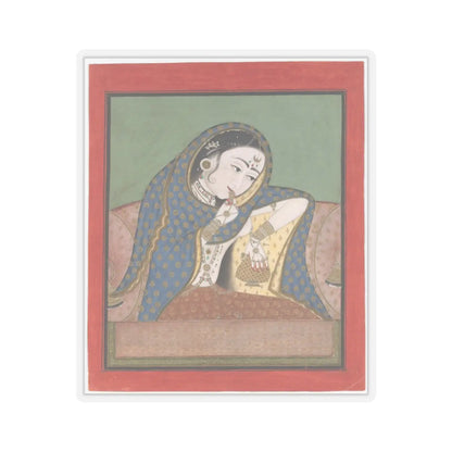 unknown - Melancholy Courtesan - ca. 1750 v1 - STICKER Vinyl Kiss-Cut Decal