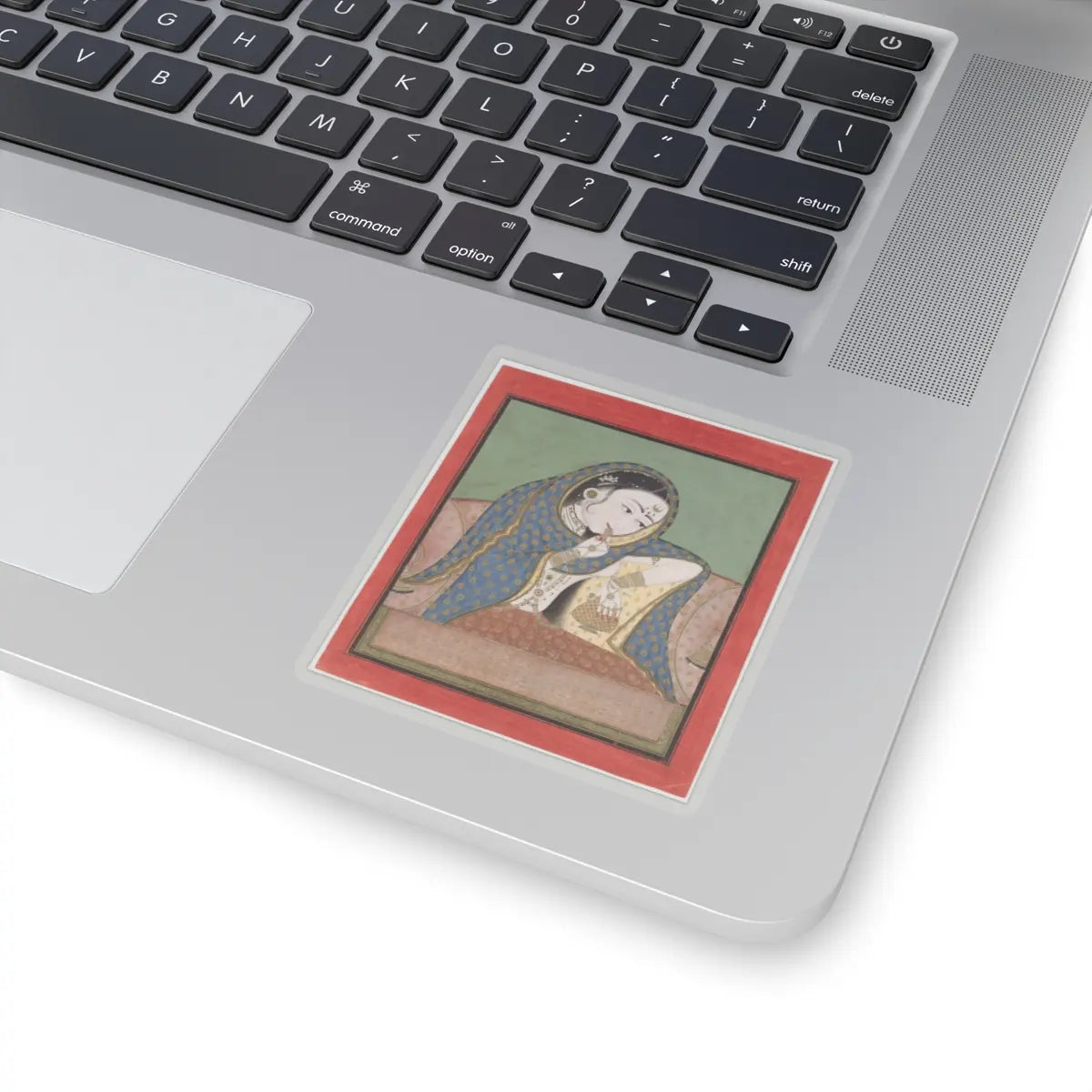unknown - Melancholy Courtesan - ca. 1750 v1 - STICKER Vinyl Kiss-Cut Decal