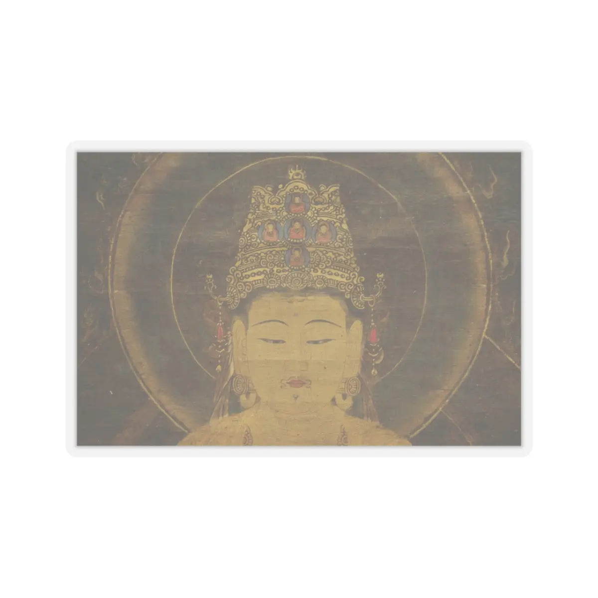 unknown - Miroku Bosatsu - 14th century v4 - STICKER Vinyl Kiss-Cut Decal