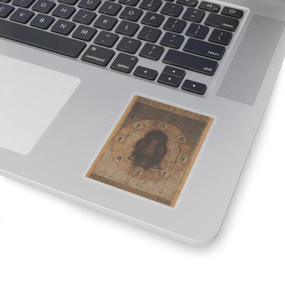 unknown - Monju Bosatsu with Eight Sacred Sanskrit Syllables - mid- to late 14th century v1 - STICKER Vinyl Kiss-Cut Decal