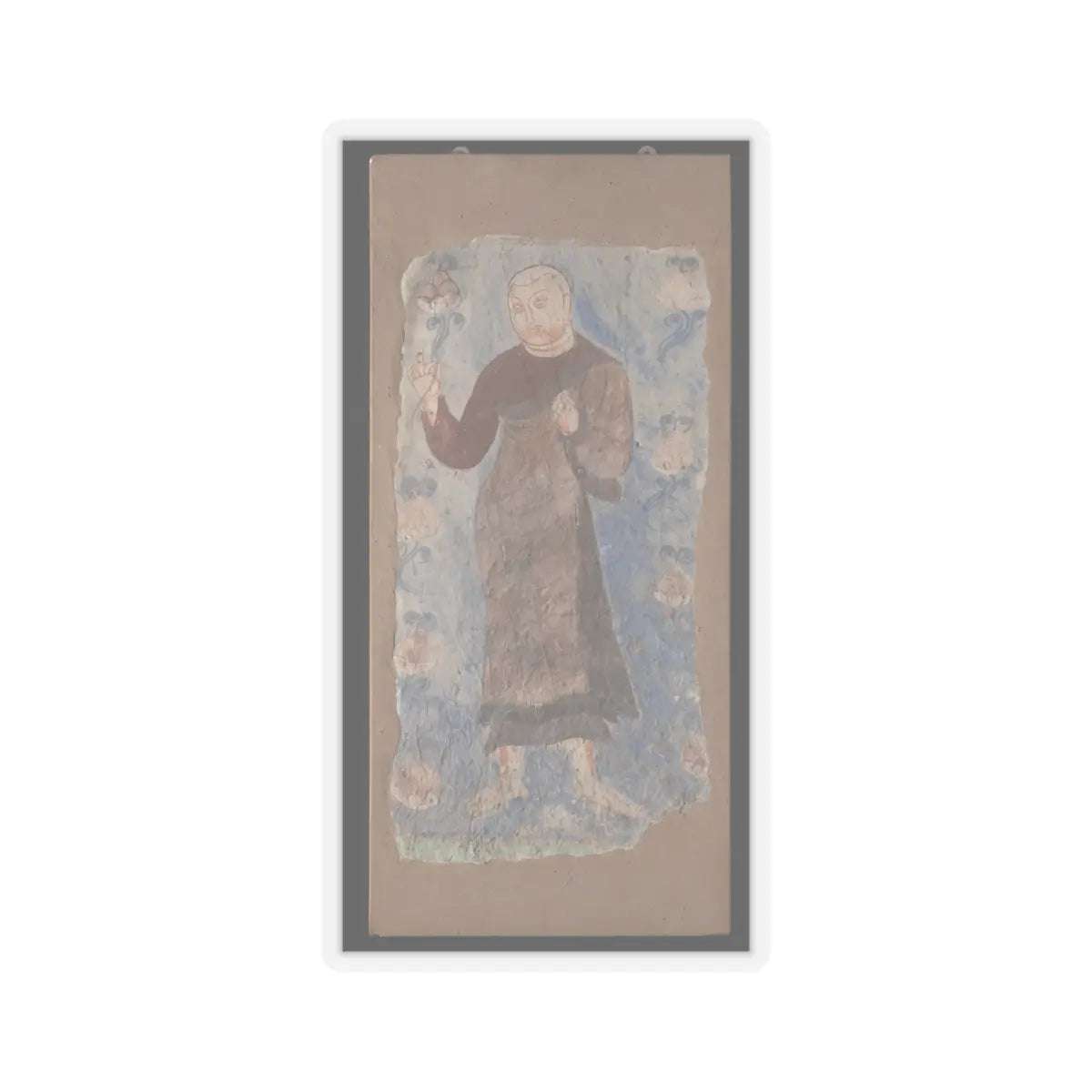 unknown - Monk Holding a Lotus - ca. 6th–7th century - STICKER Vinyl Kiss-Cut Decal