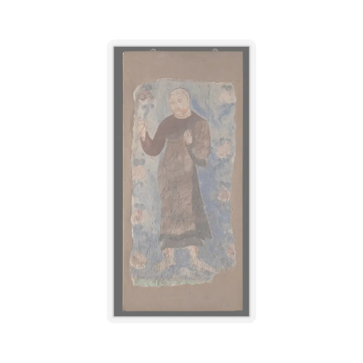 unknown - Monk Holding a Lotus - ca. 6th–7th century - STICKER Vinyl Kiss-Cut Decal
