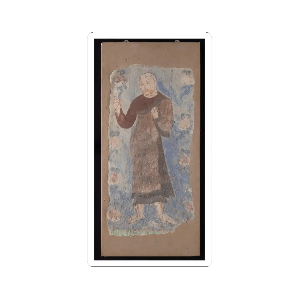 unknown - Monk Holding a Lotus - ca. 6th–7th century - STICKER Vinyl Kiss-Cut Decal