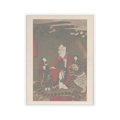 unknown - Mountain God with Tiger and Attendants - 1874 - STICKER Vinyl Kiss-Cut Decal