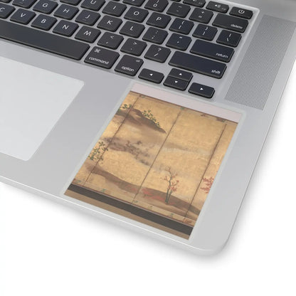 unknown - Mountains and Rivers in Autumn - first half of the 17th century v7 - STICKER Vinyl Kiss-Cut Decal