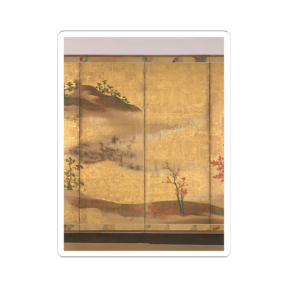 unknown - Mountains and Rivers in Autumn - first half of the 17th century v7 - STICKER Vinyl Kiss-Cut Decal