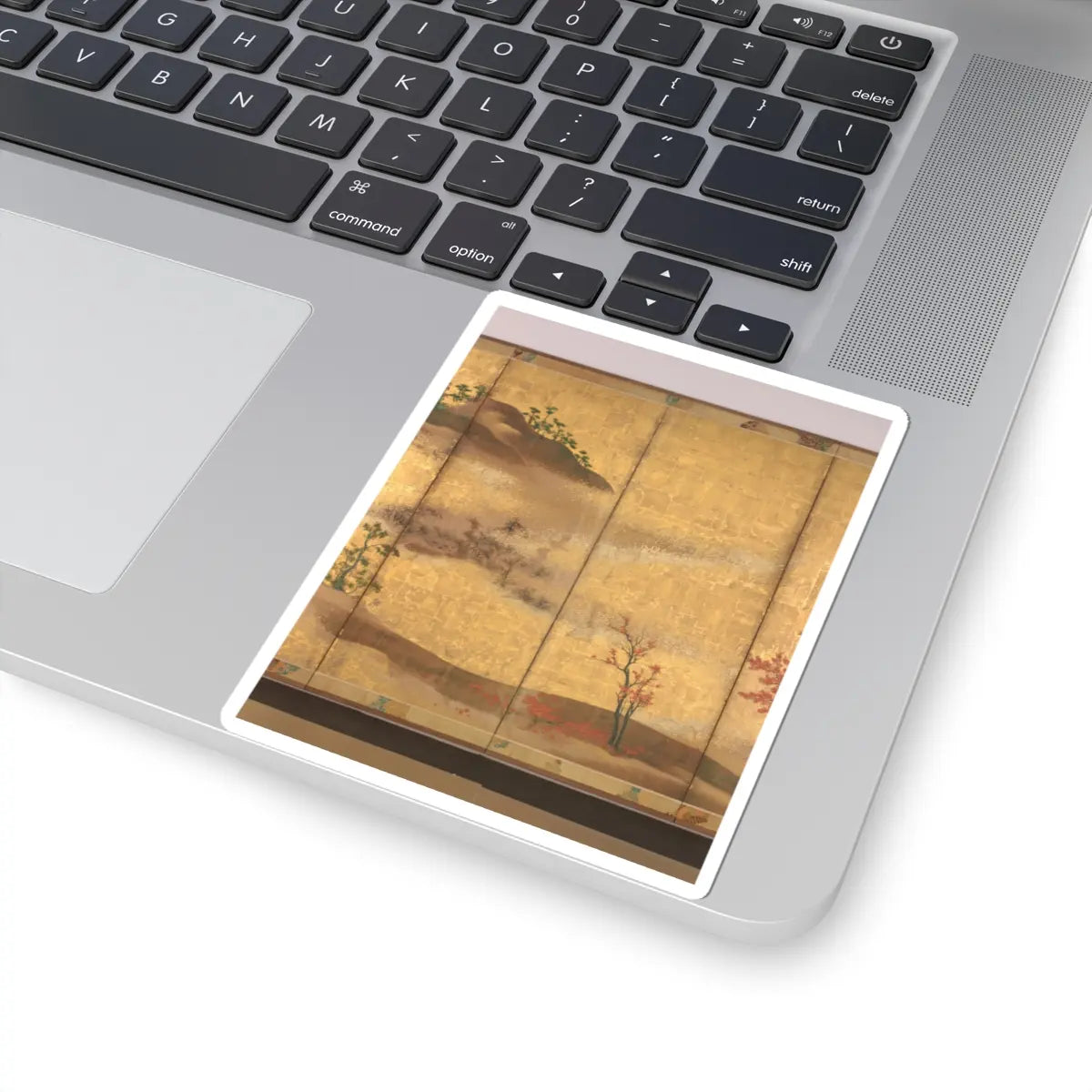 unknown - Mountains and Rivers in Autumn - first half of the 17th century v7 - STICKER Vinyl Kiss-Cut Decal