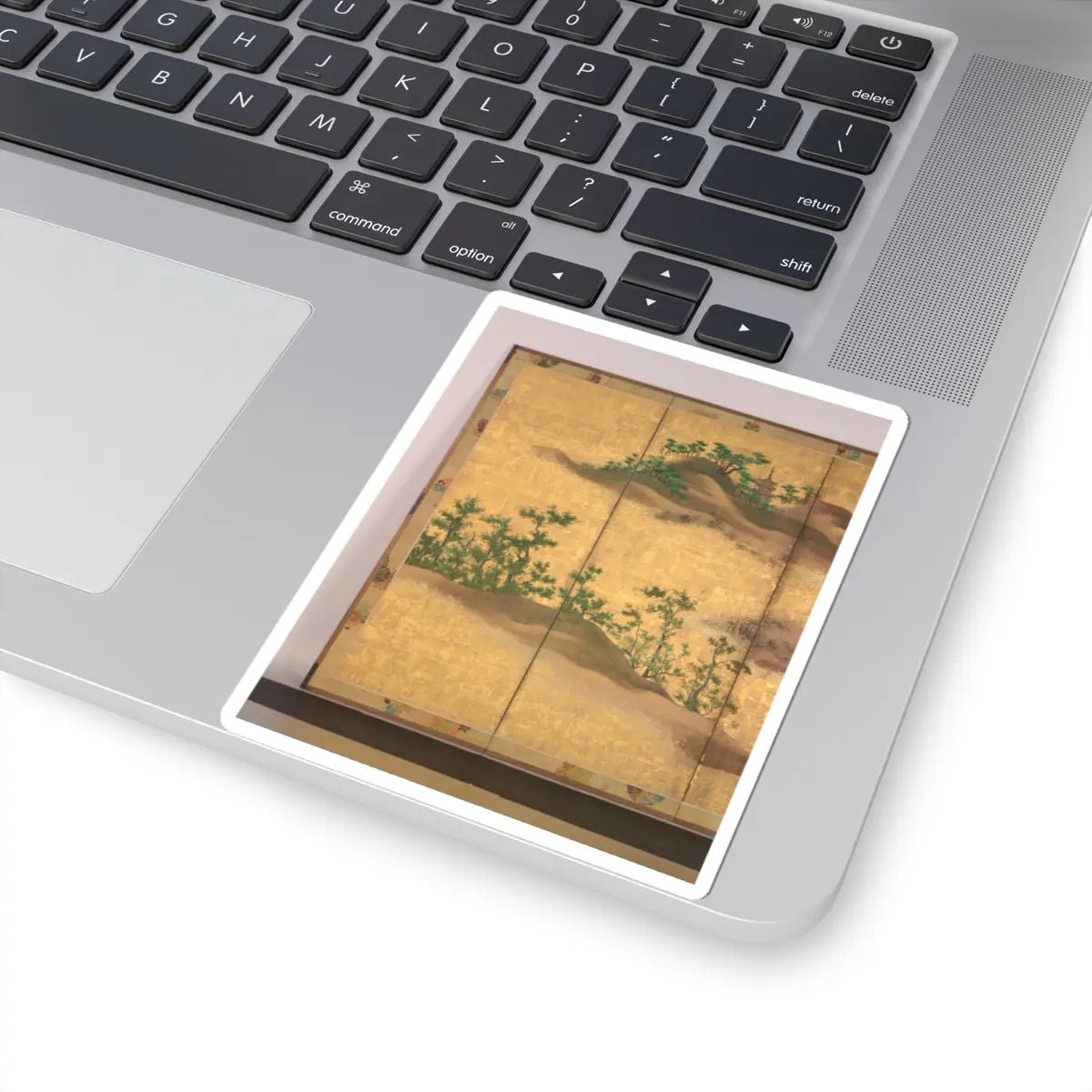unknown - Mountains and Rivers in Autumn - first half of the 17th century v8 - STICKER Vinyl Kiss-Cut Decal