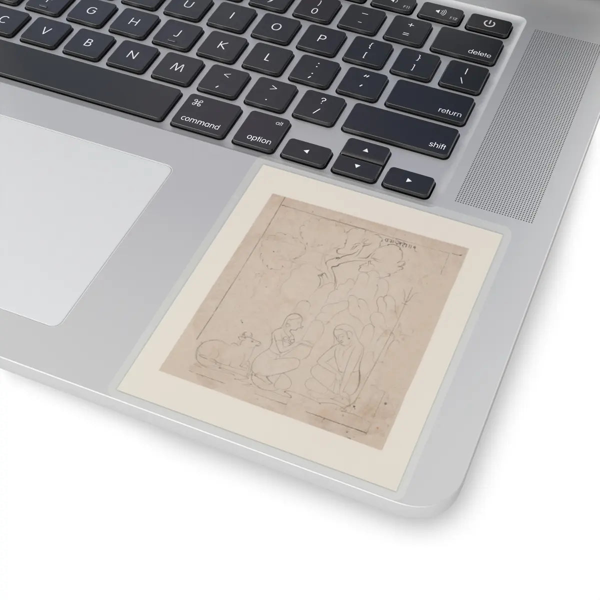 unknown - Nobleman on Horseback - mid-18th century v2 - STICKER Vinyl Kiss-Cut Decal