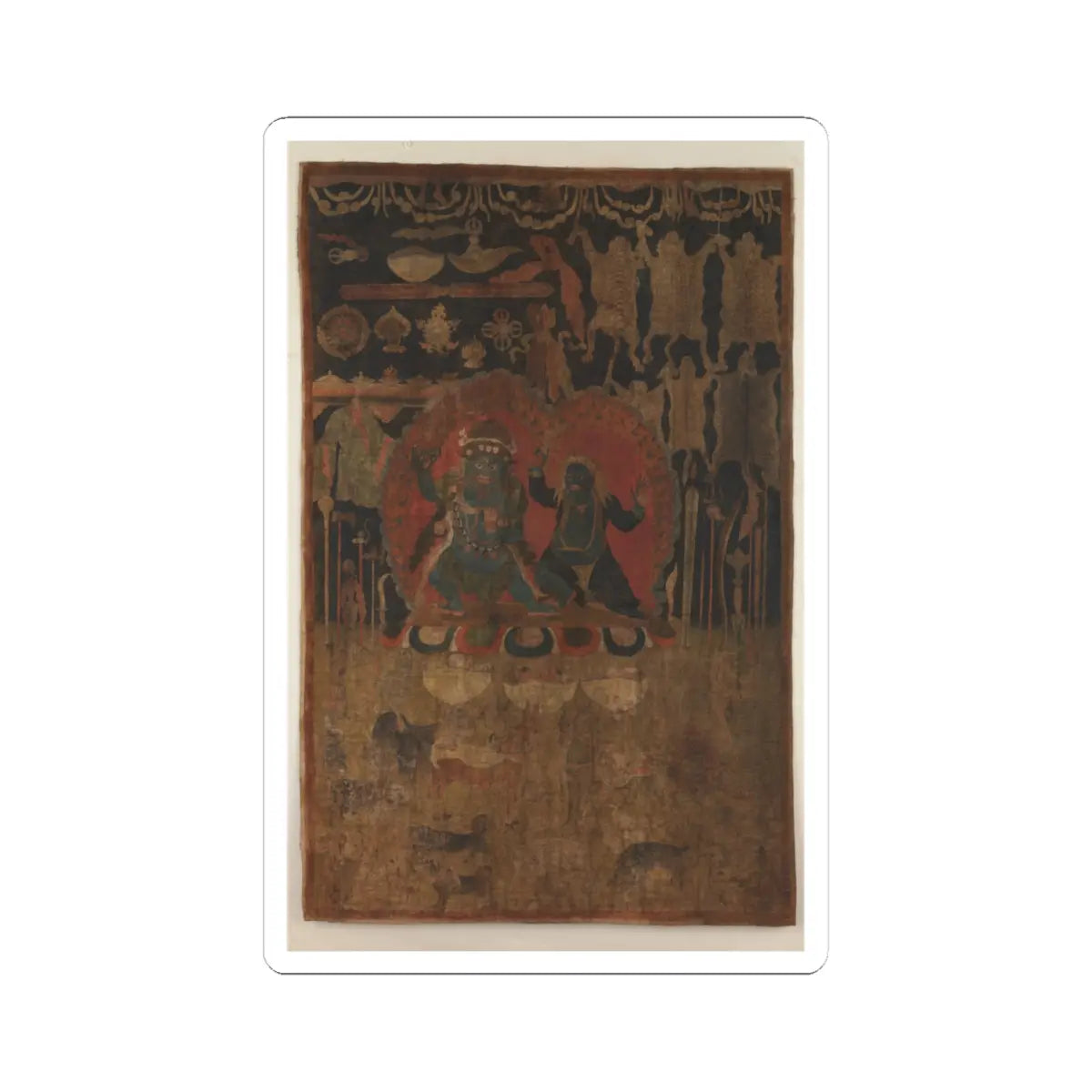 unknown - Offerings to Wrathful Deities - late 16th–17th century v1 - STICKER Vinyl Kiss-Cut Decal