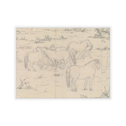 unknown - One Hundred Horses - datable to 1723–25 v14 - STICKER Vinyl Kiss-Cut Decal