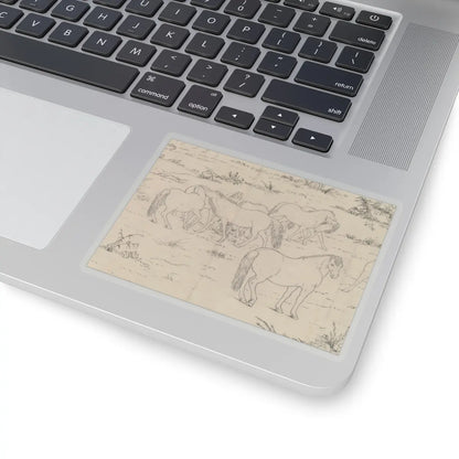 unknown - One Hundred Horses - datable to 1723–25 v14 - STICKER Vinyl Kiss-Cut Decal