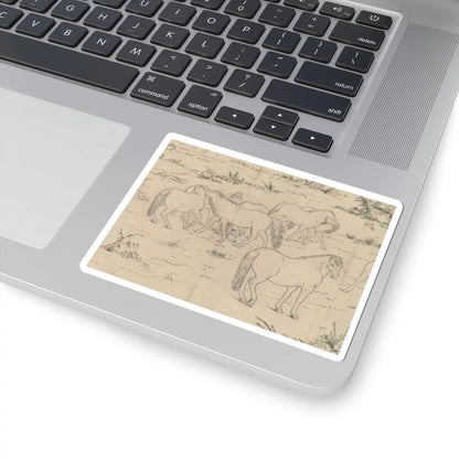 unknown - One Hundred Horses - datable to 1723–25 v14 - STICKER Vinyl Kiss-Cut Decal