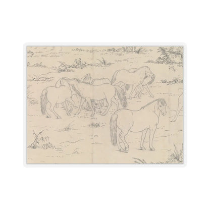 unknown - One Hundred Horses - datable to 1723–25 v14 - STICKER Vinyl Kiss-Cut Decal