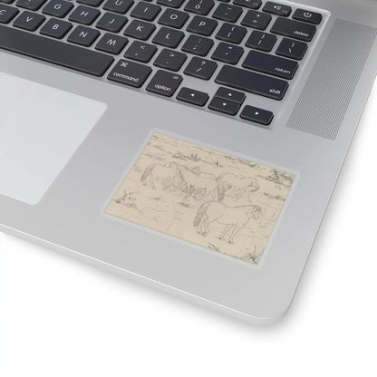 unknown - One Hundred Horses - datable to 1723–25 v14 - STICKER Vinyl Kiss-Cut Decal