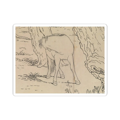 unknown - One Hundred Horses - datable to 1723–25 v15 - STICKER Vinyl Kiss-Cut Decal