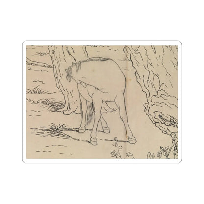 unknown - One Hundred Horses - datable to 1723–25 v15 - STICKER Vinyl Kiss-Cut Decal