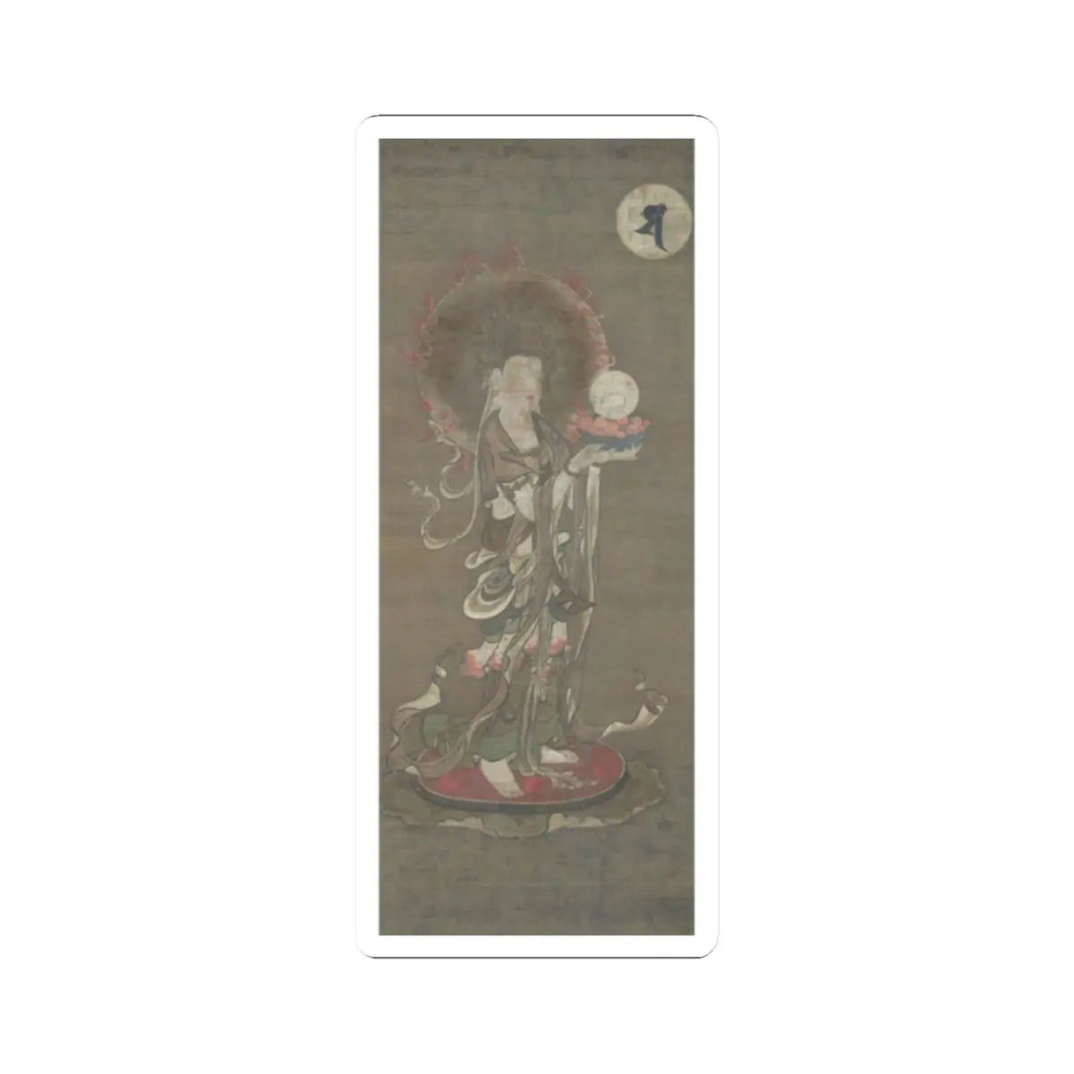unknown - One of the Twelve Celestial Guardians - second half 14th century - STICKER Vinyl Kiss-Cut Decal