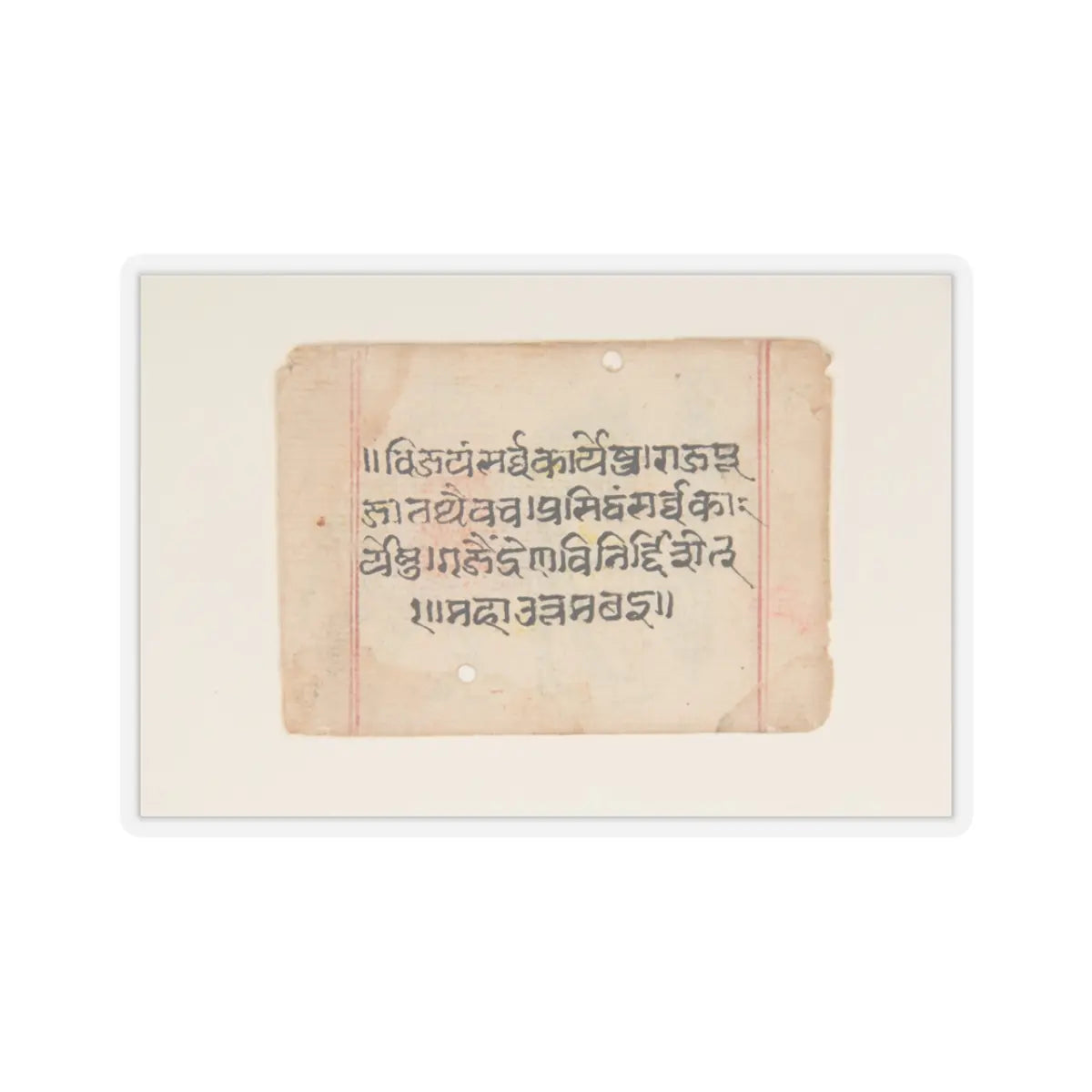 unknown - Page from a Book of Omens - ca. 1800 v2 - STICKER Vinyl Kiss-Cut Decal