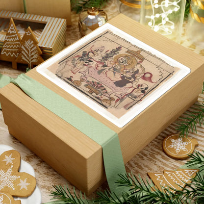 unknown - Page from a Dispersed Ramayana- (Story of Rama) - ca. mid-18th century v1 - STICKER Vinyl Kiss-Cut Decal