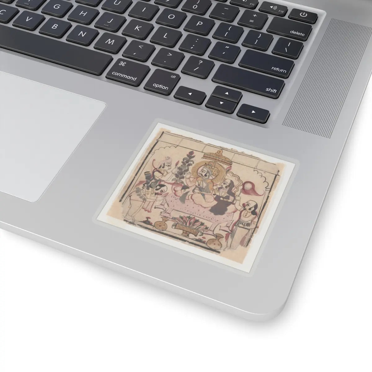 unknown - Page from a Dispersed Ramayana- (Story of Rama) - ca. mid-18th century v1 - STICKER Vinyl Kiss-Cut Decal