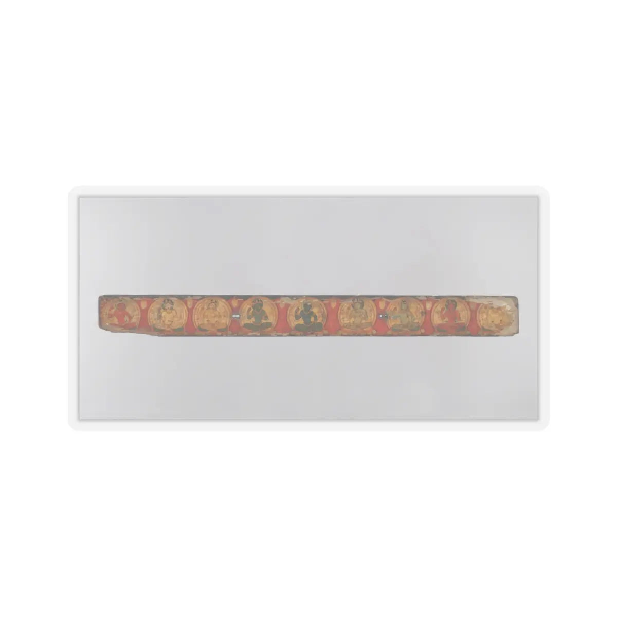 unknown - Pair of Manuscript Covers with Buddhist Deities - late 11th century v2 - STICKER Vinyl Kiss-Cut Decal