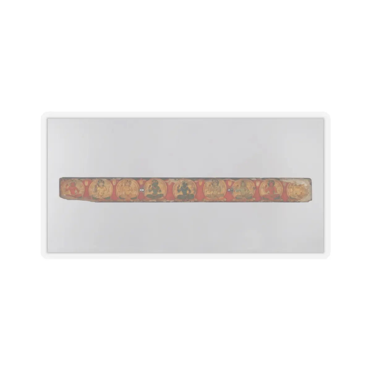 unknown - Pair of Manuscript Covers with Buddhist Deities - late 11th century v2 - STICKER Vinyl Kiss-Cut Decal