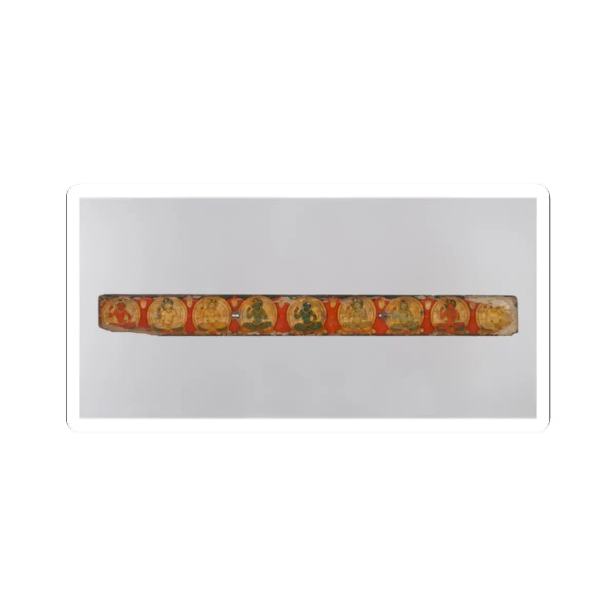 unknown - Pair of Manuscript Covers with Buddhist Deities - late 11th century v2 - STICKER Vinyl Kiss-Cut Decal