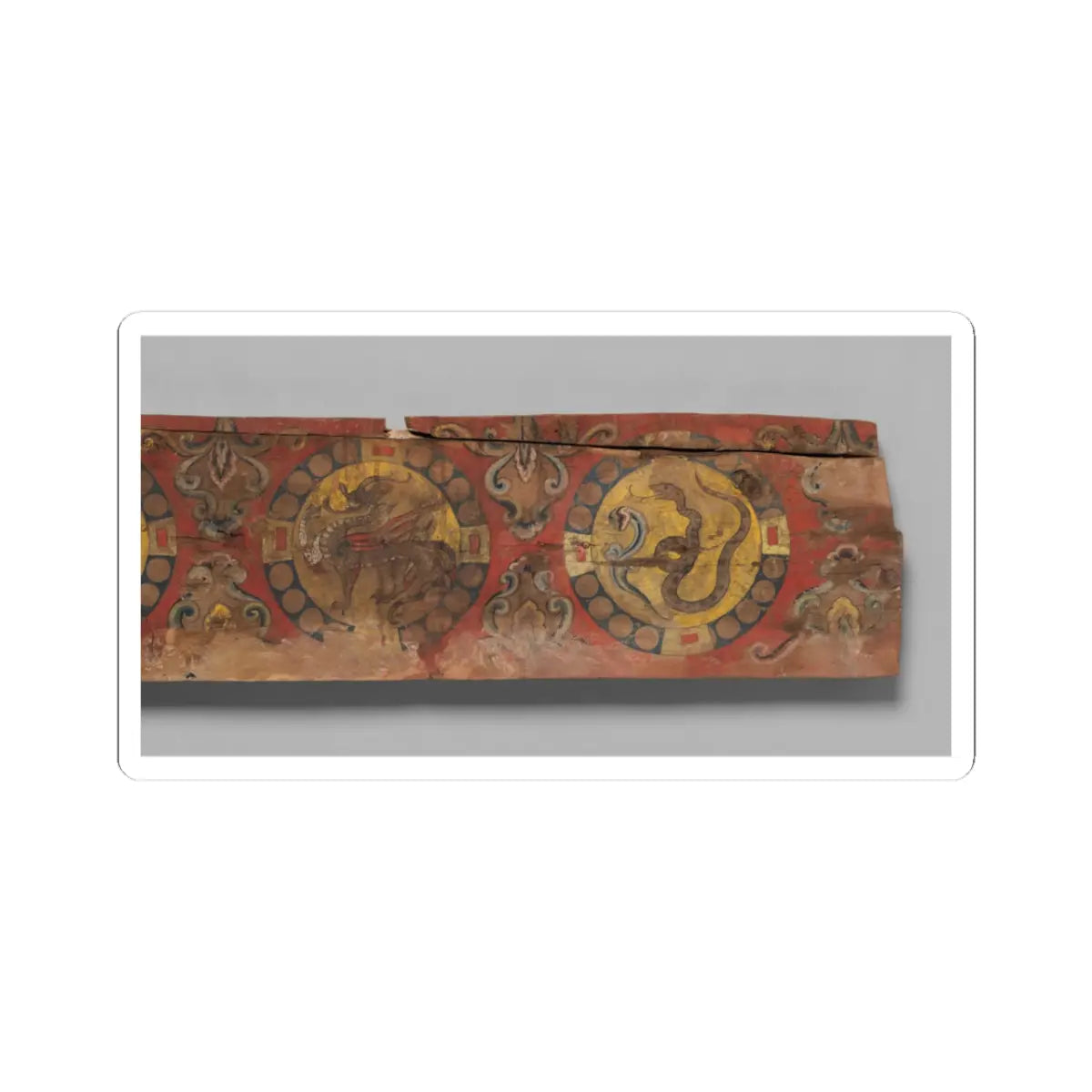 unknown - Panel with Chinese Zodiac - 8th–9th century v2 - STICKER Vinyl Kiss-Cut Decal