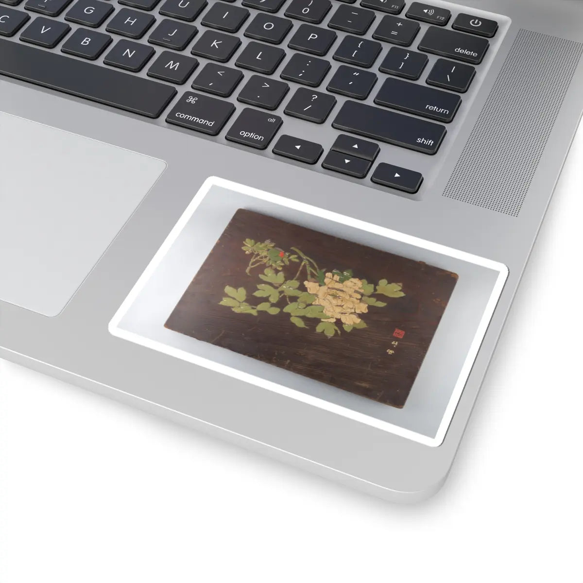 unknown - Peonies - 19th century v1 - STICKER Vinyl Kiss-Cut Decal