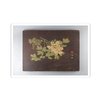 unknown - Peonies - 19th century v1 - STICKER Vinyl Kiss-Cut Decal