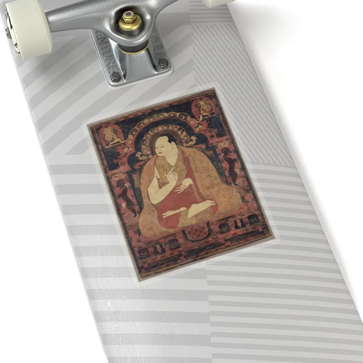 unknown - Portrait of a monk, possibly Chen Nga Tshultrim Bar, extending a blessing - late 11th–early 12th century - STICKER Vinyl Kiss-Cut Decal