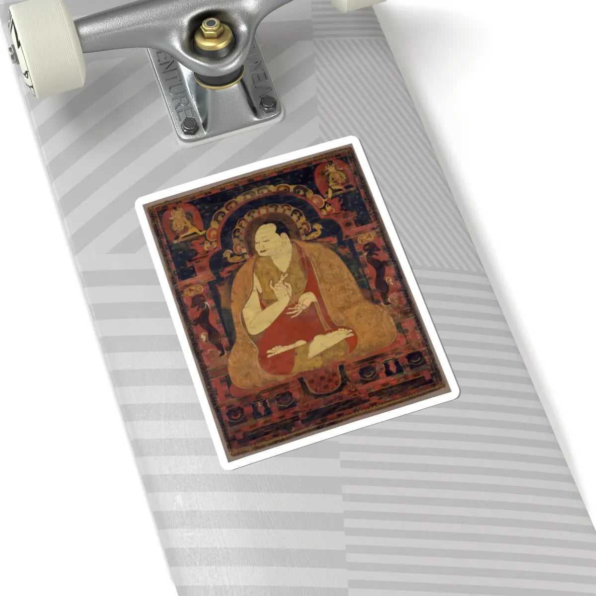 unknown - Portrait of a monk, possibly Chen Nga Tshultrim Bar, extending a blessing - late 11th–early 12th century - STICKER Vinyl Kiss-Cut Decal