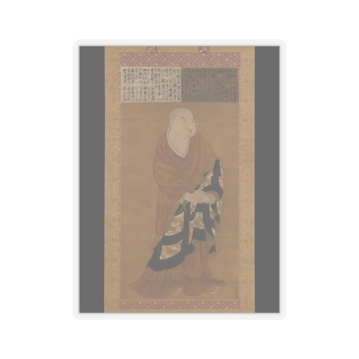 unknown - Portrait of Jion Daishi (Guiji) - 14th century v1 - STICKER Vinyl Kiss-Cut Decal