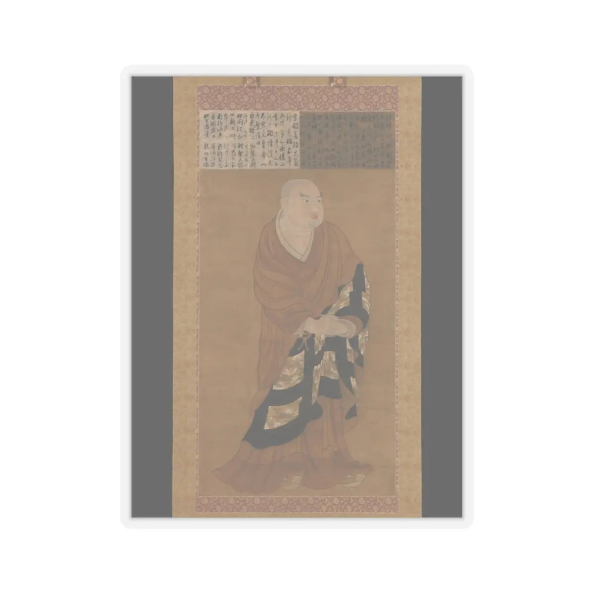 unknown - Portrait of Jion Daishi (Guiji) - 14th century v1 - STICKER Vinyl Kiss-Cut Decal