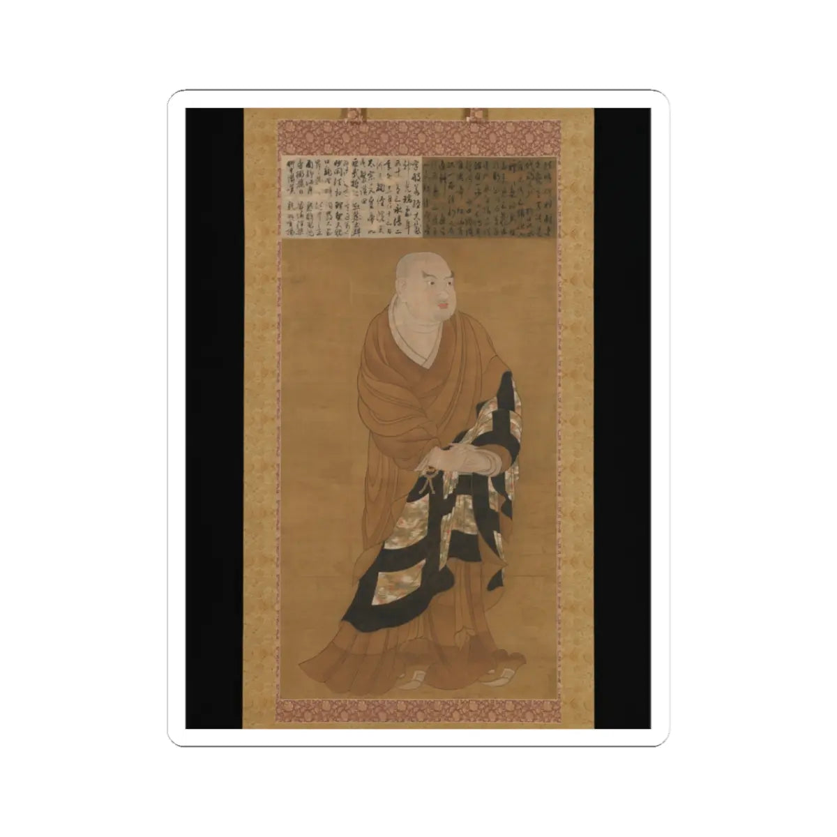 unknown - Portrait of Jion Daishi (Guiji) - 14th century v1 - STICKER Vinyl Kiss-Cut Decal